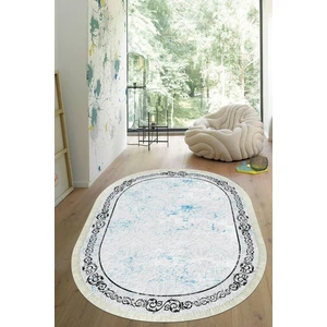 Viyana Home Dijital Baskılı Kaymaz Taban Yıkanabilir Oval Salon Halısı Mutfak Halısı Yolluk VHO-SD-310