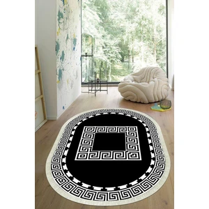 Viyana Home Dijital Baskılı Kaymaz Taban Yıkanabilir Oval Salon Halısı Mutfak Halısı Yolluk VHO-SD-604
