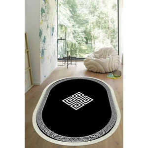 Viyana Home Dijital Baskılı Kaymaz Taban Yıkanabilir Oval Salon Halısı Mutfak Halısı Yolluk VHO-SD-618