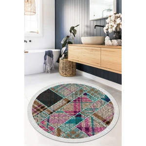 Viyana Home Dijital Baskılı Kaymaz Taban Yıkanabilir Yuvarlak Salon Halısı Mutfak Halısı Paspas VHYU-HS-365