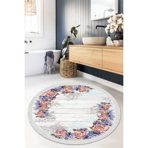 Viyana Home Dijital Baskılı Kaymaz Taban Yıkanabilir Yuvarlak Salon Halısı Mutfak Halısı Paspas VHYU-HS-454