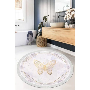 Viyana Home Dijital Baskılı Kaymaz Taban Yıkanabilir Yuvarlak Salon Halısı Mutfak Halısı Paspas VHYU-HS-337