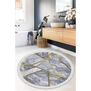 Viyana Home Dijital Baskılı Kaymaz Taban Yıkanabilir Yuvarlak Salon Halısı Mutfak Halısı Paspas VHYU-HT-1388
