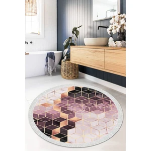 Viyana Home Dijital Baskılı Kaymaz Taban Yıkanabilir Yuvarlak Salon Halısı Mutfak Halısı Paspas VHYU-HT-323