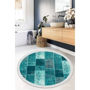 Viyana Home Dijital Baskılı Kaymaz Taban Yıkanabilir Yuvarlak Salon Halısı Mutfak Halısı Paspas VHYU-HT-680