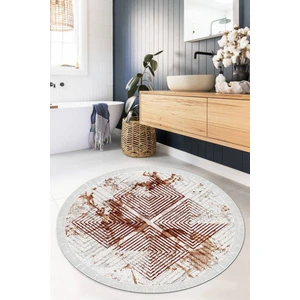 Viyana Home Dijital Baskılı Kaymaz Taban Yıkanabilir Yuvarlak Salon Halısı Mutfak Halısı Paspas VHYU-SD-1036