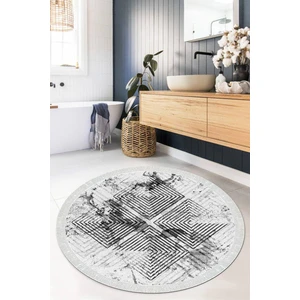 Viyana Home Dijital Baskılı Kaymaz Taban Yıkanabilir Yuvarlak Salon Halısı Mutfak Halısı Paspas VHYU-SD-1035