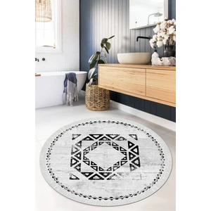 Viyana Home Dijital Baskılı Kaymaz Taban Yıkanabilir Yuvarlak Salon Halısı Mutfak Halısı Paspas VHYU-SD-1055