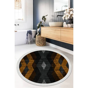 Viyana Home Dijital Baskılı Kaymaz Taban Yıkanabilir Yuvarlak Salon Halısı Mutfak Halısı Paspas VHYU-SD-283
