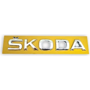 Skoda Yeti Makyajlı 2014-2018 Arka Bagaj Kapağı Skoda Marka Yazısı 5JA853687