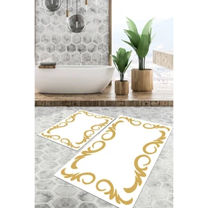 Viyana Home Dijital Baskılı Kaymaz Tabanlı Yıkanabilir 2'li Set Banya Halısı Klozet Takımı Paspas VHKZ-HT-870