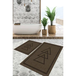 Viyana Home Dijital Baskılı Kaymaz Tabanlı Yıkanabilir 2'li Set Banya Halısı Klozet Takımı Paspas VHKZ-SD-1066