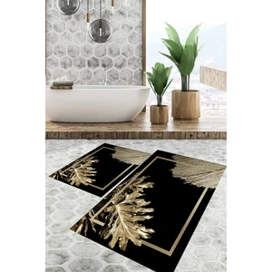 Viyana Home Dijital Baskılı Kaymaz Tabanlı Yıkanabilir 2'li Set Banya Halısı Klozet Takımı Paspas VHKZ-HT-847