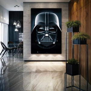 SML Tablo Dart Vader Star Wars Yıldız Savaşları Nostalji Film Dekor Kanvas Tablo