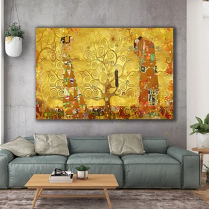 SML Tablo Ressam Gustav Klimt Hayat Ağacı Kanvas Tablo