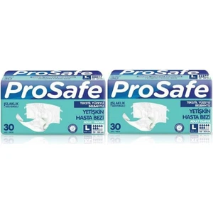 Prosafe tekstil Yüzeyli Belbantlı Large ''l'' Hasta Bezi 30'lu 2 adet