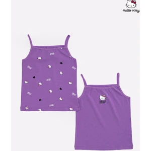 Lisanslı Hello Kıtty Kız Çocuk Ince Askılı 2'li Atlet Set