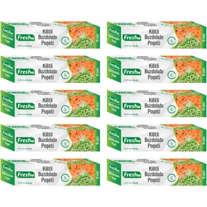 Fresh-Up 19x25cm Ekonomik Kilitli Buzdolabı Poşeti 100 Adet