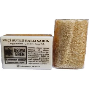 Kabak Lifli Ballı Keçi Sütlü Sabun 100-120 gr 2 Adet