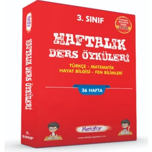 Metafor Yayıncılık Metafor 3. Sınıf Haftalık Ders Öyküleri 36 Föy (Hdö)