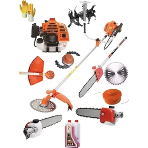 Germany Steel 6 Hp Çim Biçme Full Set Yan Tipi Tırpan Çapa Aparatı