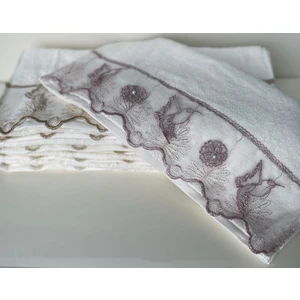 Beyza Güpürlü Krem Havlu 50 x 90 cm 2'li