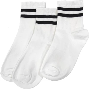 Yakamoz 3'lü Extra Rahat Unisex Spor Yarım Konç Kolej Çorap