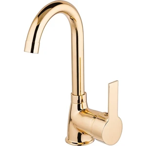 Armilla Armatür Kaliteli Gold Renk Lüx Gövde Banyo Lavabo Musluğu Bataryası