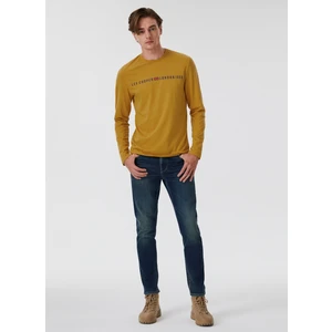 Lee Cooper O Yaka Baskılı Hardal Erkek T-Shirt 231 Lcm 242005 Jason