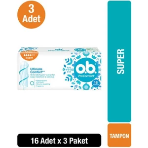 Tampon Süper 16'lı x3