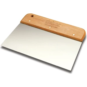 Dekor Geniş Ispatula Ahşap Saplı Spatula 17 Cm