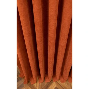 Evdepo Home Taç Kiremit Petek Kadife Dokulu Fon Perde, Pilesiz Düz Dikim Ekstrafor Büzgü, 430 x 250 cm