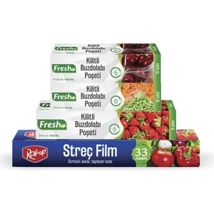 + Streç Film + Buzdolabı Poşeti Eko Mutfak Seti