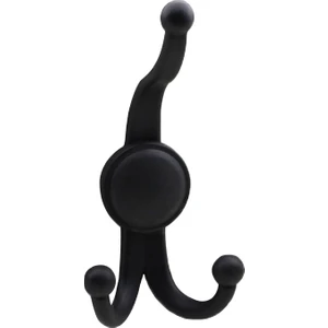 Karataş Askılık Portmanto Vestiyer Banyo Dolap Elbise Askısı Sert Plastik Siyah