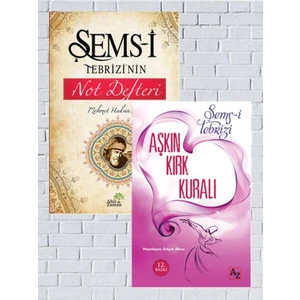 Az Kitap Şems-I Tebrizi’nin Not Defteri+Aşkın Kırk Kuralı  - Şems-Tebrizi