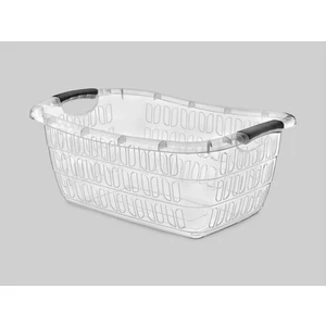 Poly Time Plastik Köşeli Şeffaf Çamaşır Sepeti