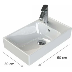 Sharp Etajerli Lavabo 50*30 cm