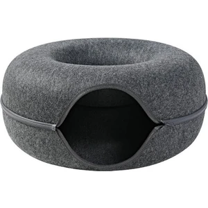 Yuvarlak Donut Keçe Kedi Tüneli - Gri (Yurt Dışından)