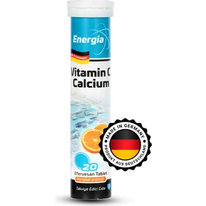 Energia® Kalsiyum & Vitamin C (1000 Mg) Efervesan Tablet Takviye Edici Gıda