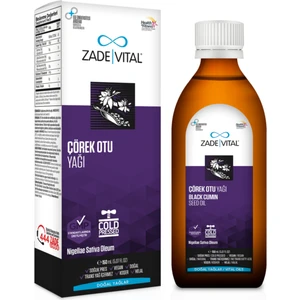 Zade Vital Çörek Otu Yağı 150 ML Sıvı Cam Şişe