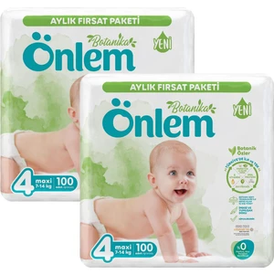 Botanika 4 Numara Maxi Bebek Bezi Fırsat Paketi 200 Adet (7-14 Kg)