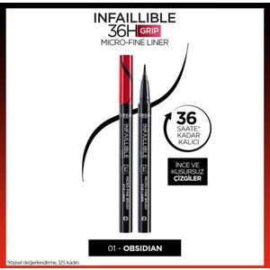 Loreal Infaillible 36H Grip Micro Fine Eyeliner 01 Obsidian - Siyah