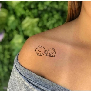 BP Tattoo Aşık Filler Geçici Dövme 3 Parça