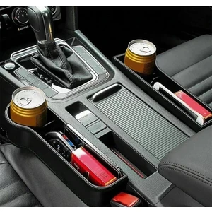 Luti Concept Araba Koltuk Arası Bardak Telefon Tutucu Organizer Sağ ve Sol 2 Li Siyah Set Oto Bardaklık