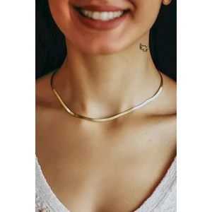 Ubuh Shop İtalyan Ezme Zincir Model Unisex Paslanmaz Çelik Kolye