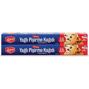 Kesilmiş Yağlı Pişirme Kağıdı 16 Yaprak Set 2 Adet