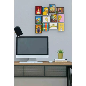 Simpson 12 Parça Mdf (Ahşap) Tablo Ofis Boyu 30 x 30 cm cm