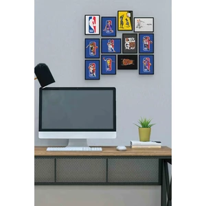 Nba 12 Parça Mdf (Ahşap) Tablo Ofis Boyu 30 x 30 cm cm