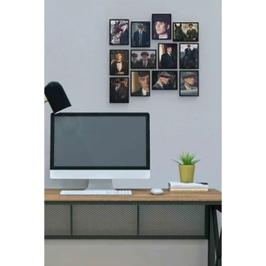 Tom Shelby 12 Parça Mdf (Ahşap) Tablo Ofis Boyu 30 x 30 cm cm