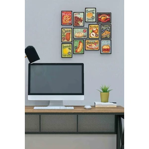 Mutfak 12 Parça Mdf (Ahşap) Tablo Ofis Boyu 30 x 30 cm cm